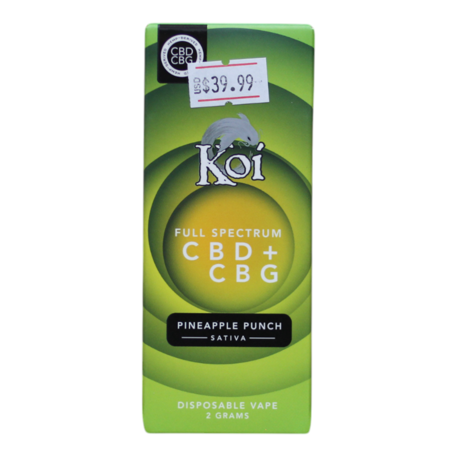 Full Spectrum CBD + CBG Disposable Vape Bar Sativa  Tobacco Beer and More